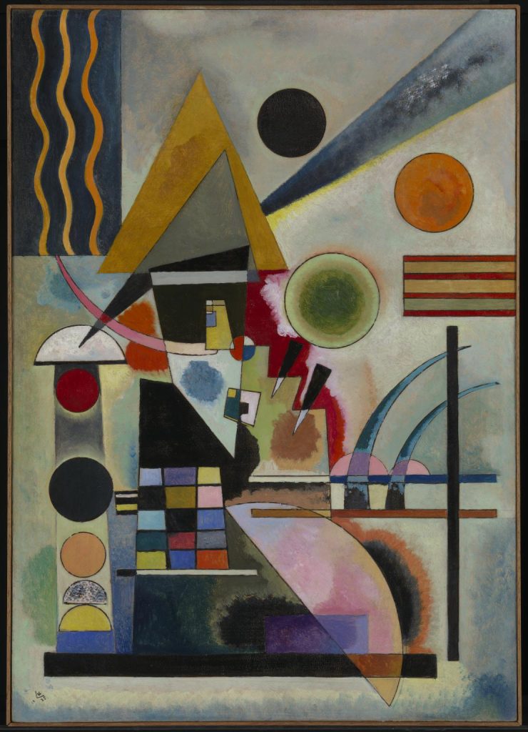 'Swinging', Wassily Kandinsky, Oil paint on board, 705 × 502, 1925