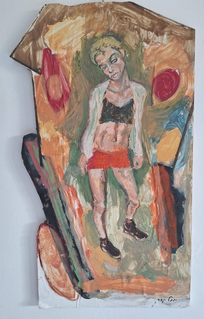 יובל קדר, שמן על עץ 25X25, 2024